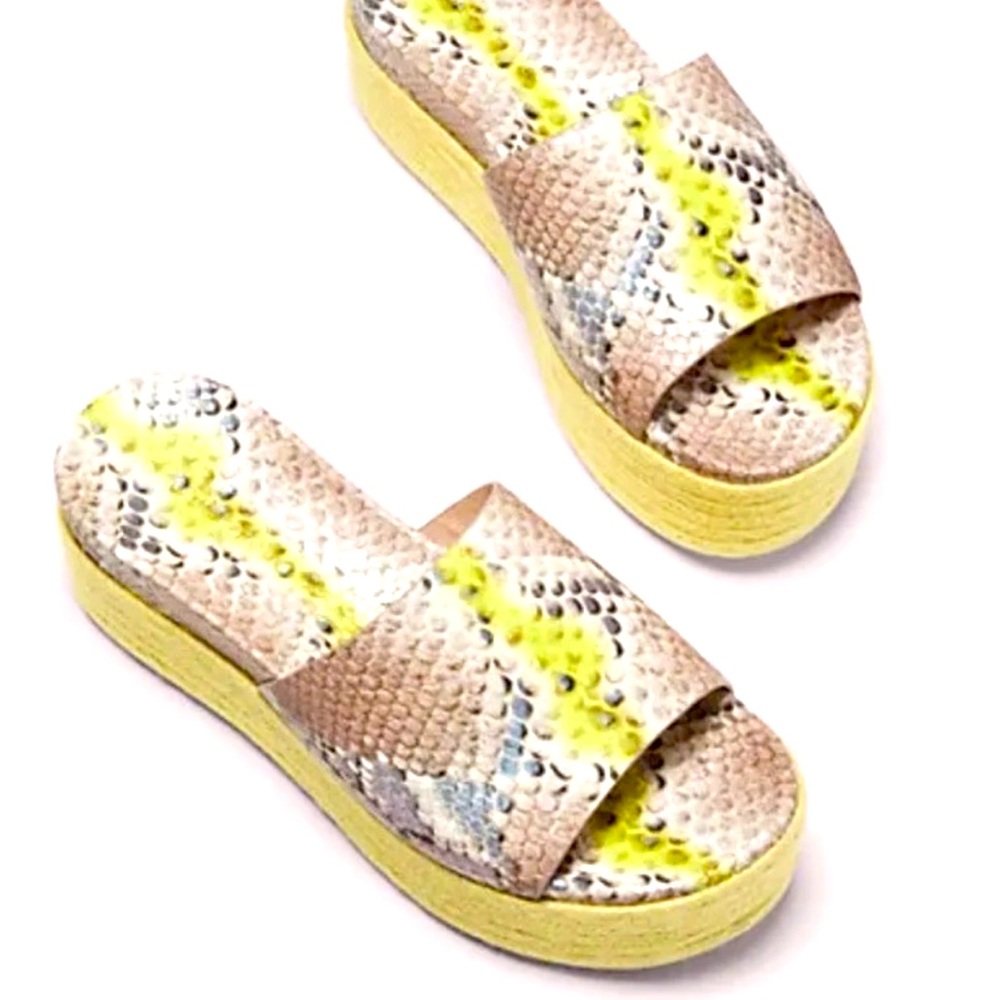 Kate Spade Zia Snake print Platform Sandals